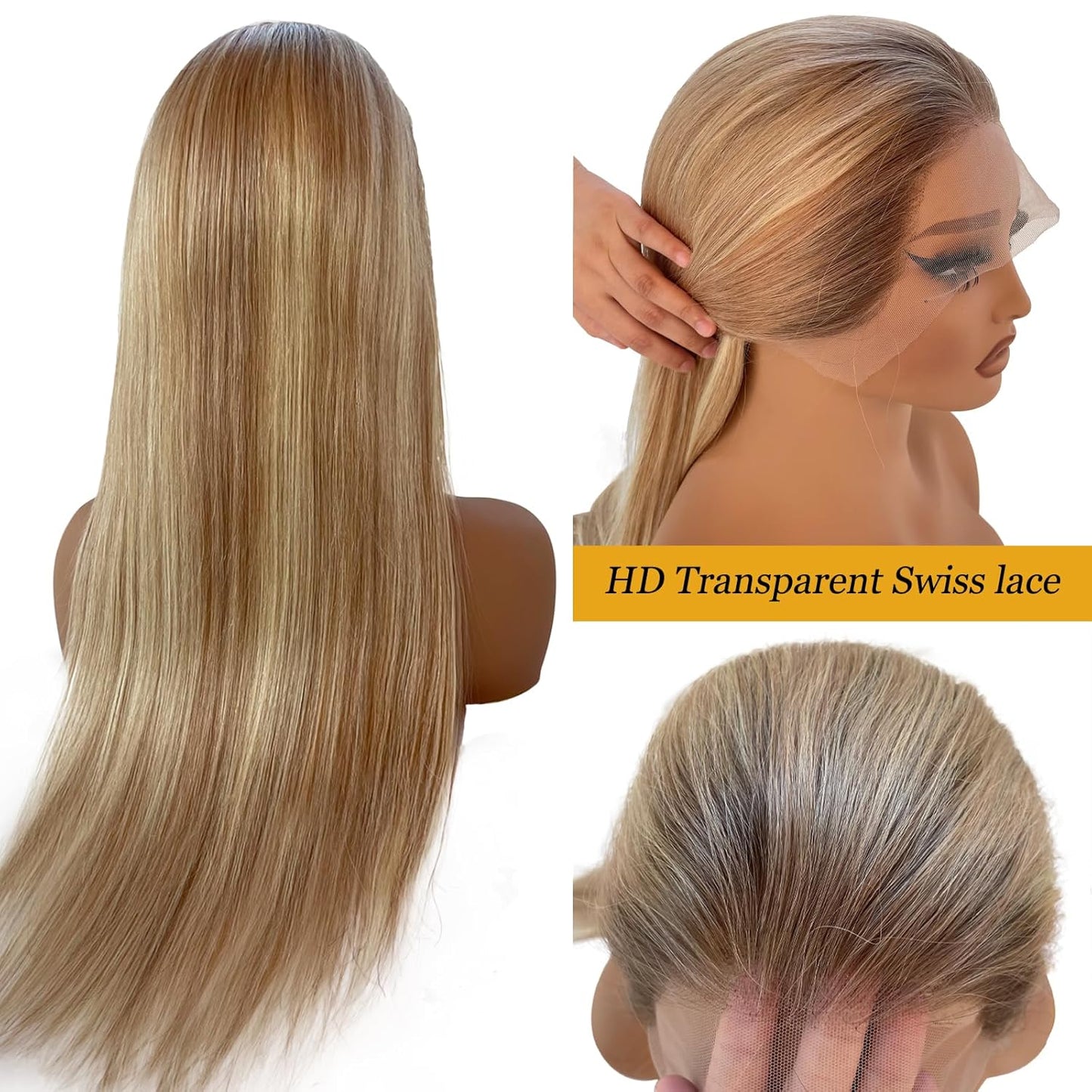 Straight Balayage HD 13x4 Lace Frontal Wig