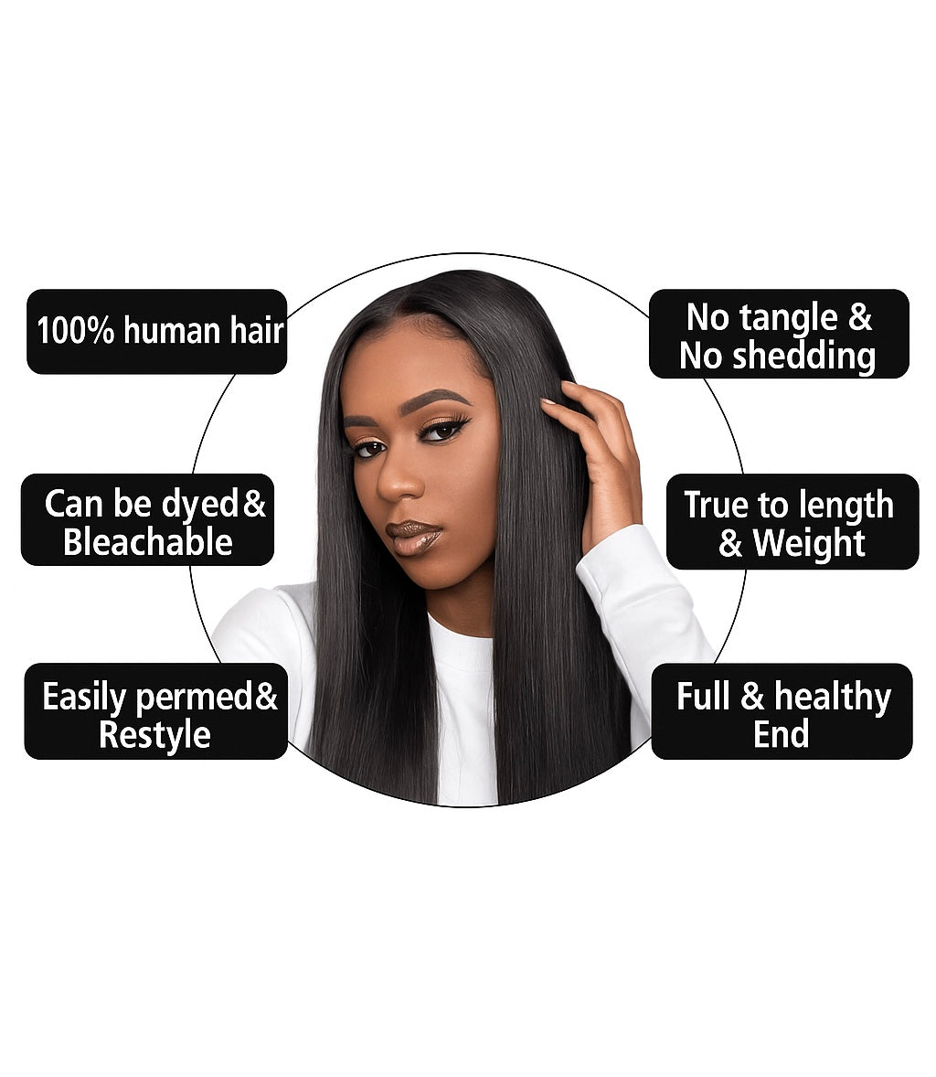 Straight Balayage HD 13x4 Lace Frontal Wig