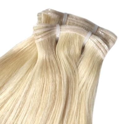 Genius weft human hair extensions