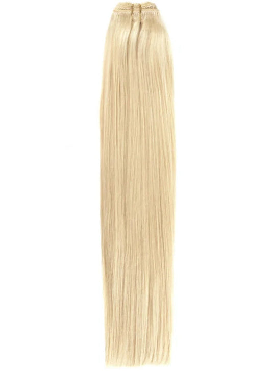 Straight platinum blonde raw hair bundle